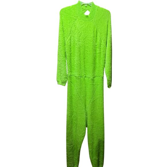 Savage X Fenty "Fluff It Up" Kelly Green Sleepwear Jumpsuit - Size:  3X - Picture 6 of 6